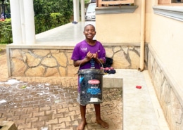 Smiling former homeless boy at Homes of Promise