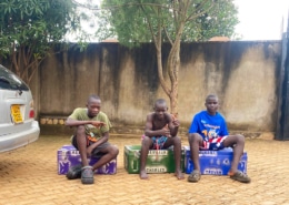 Possession boxes for new boys at the charity