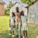 Former homeless boy with his sisters
