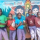 Five of the former homeless boys at school