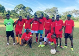 Donated t-shirts from Ware, Hertfordshire on the local football team.