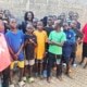 Two of the charity workers visit the boys at George's Place