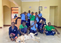 Boys at George's Place, back from school