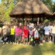 The staff, boys, and charity workers at Eagles Nest