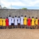 Boys wearing new shorts and T-shirts for Independence Day in Uganda
