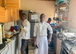 Former homeless boy now working as a chef